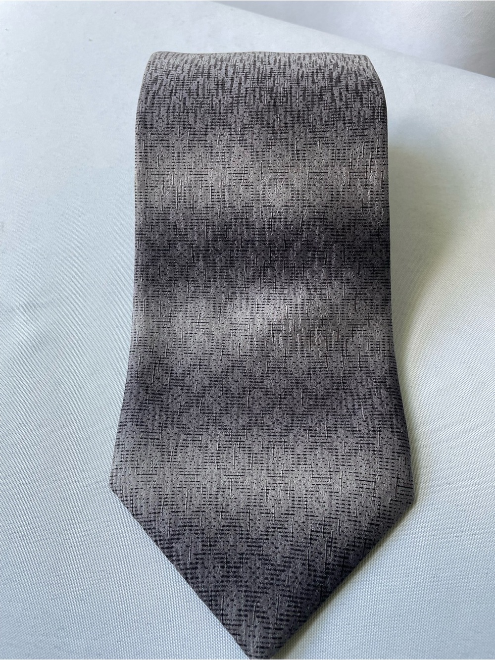 Men's Textured Gray Dress Tie - Refined Formal Accessory